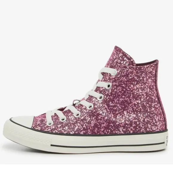 Converse Chuck Taylor All Star Hi Orchid Abyss Glitter Shoes Women's 9.5 A11137C