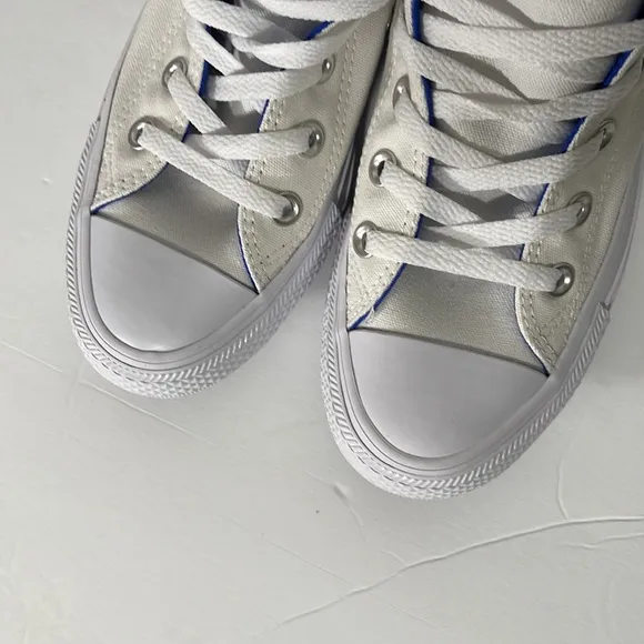 Converse Chuck Taylor All Star Hi Unisex Shoes White-Red-Blue *