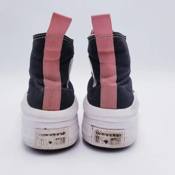 Converse Chuck Taylor All Star Move Hi Platform Sneakers Black Kids 6 Women' 8.5