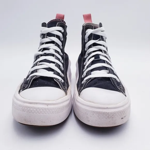 Converse Chuck Taylor All Star Move Hi Platform Sneakers Black Kids 6 Women' 8.5