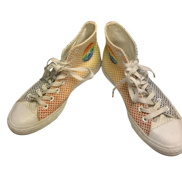 Converse Chuck Taylor All Star Pride Mesh High Top Sneakers - Size M7.5 W9.5