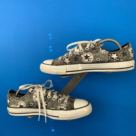 CONVERSE CHUCK TAYLOR ALL STAR Low Top SHOES All Star Logo Print Men 9