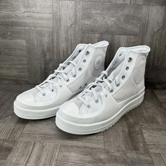 Converse Chuck Taylor Construct High Top Men size 13 White Shoes