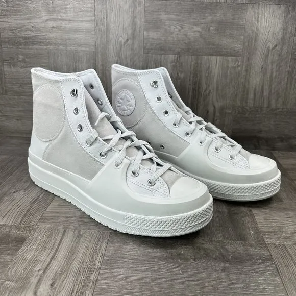 Converse Chuck Taylor Construct High Top Men size 13 White Shoes