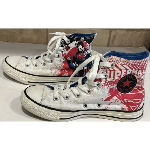 Converse Chuck Taylor DC Comics Superman High Top Canvas Sneakers Unisex M 4 W 6