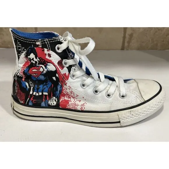 Converse Chuck Taylor DC Comics Superman High Top Canvas Sneakers Unisex M 4 W 6