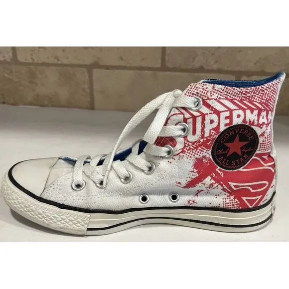 Converse Chuck Taylor DC Comics Superman High Top Canvas Sneakers Unisex M 4 W 6