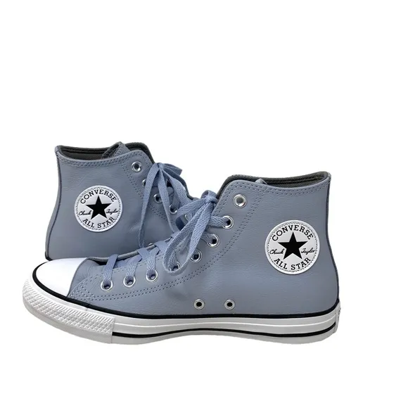 Converse Chuck Taylor High Leather Heirloom Silver Women's Casual Shoes A05594C