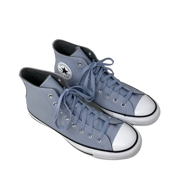 Converse Chuck Taylor High Leather Heirloom Silver Women's Casual Shoes A05594C