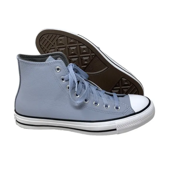 Converse Chuck Taylor High Leather Heirloom Silver Women's Casual Shoes A05594C