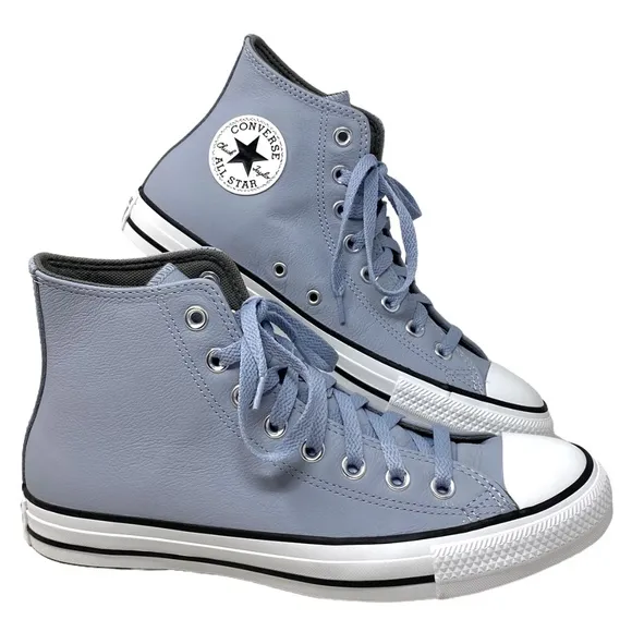 Converse Chuck Taylor High Leather Heirloom Silver Women's Casual Shoes A05594C