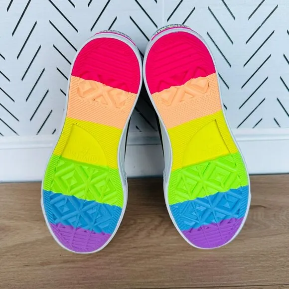 ❤️❤️Converse Chuck Taylor Lift Platform Pride Sz 10.5 Women Shoes Black A10218C