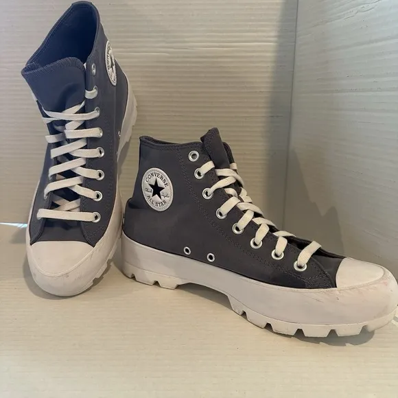 Converse Chuck Taylor Platform Shoes Hi Top Grey Women's Size 11- Slightly Used