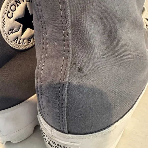 Converse Chuck Taylor Platform Shoes Hi Top Grey Women's Size 11- Slightly Used