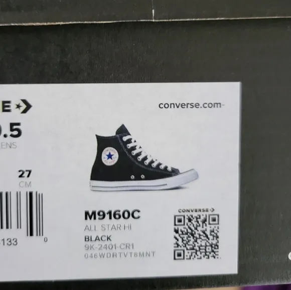 Converse Chuck Taylor Unisex All Star Hi Sneakers Black
