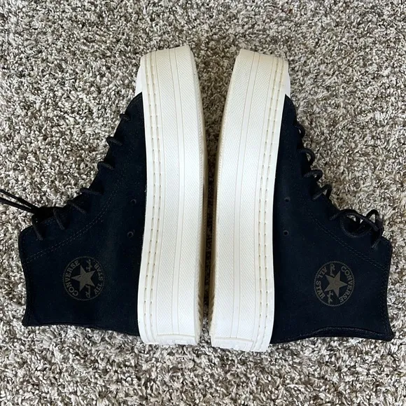 Converse Chuck Taylor Women's All Star Modern Lift Mono Platform Suede Shoes