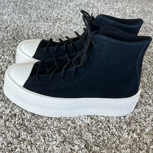Converse Chuck Taylor Women's All Star Modern Lift Mono Platform Suede Shoes