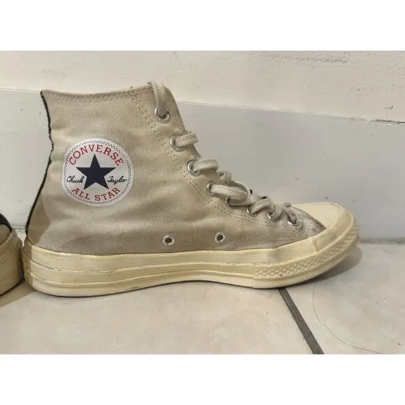 Converse Comme des Garçons Play x Chuck 70 2015 High Milk All Star Sz M 8 / W 10
