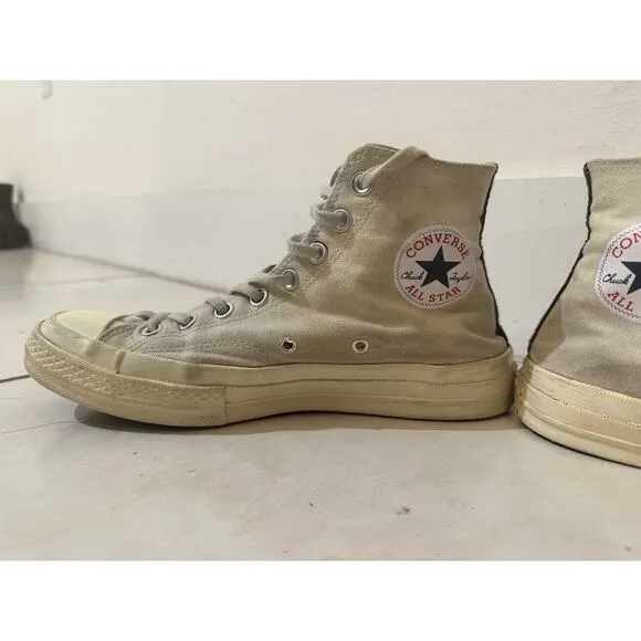 Converse Comme des Garçons Play x Chuck 70 2015 High Milk All Star Sz M 8 / W 10