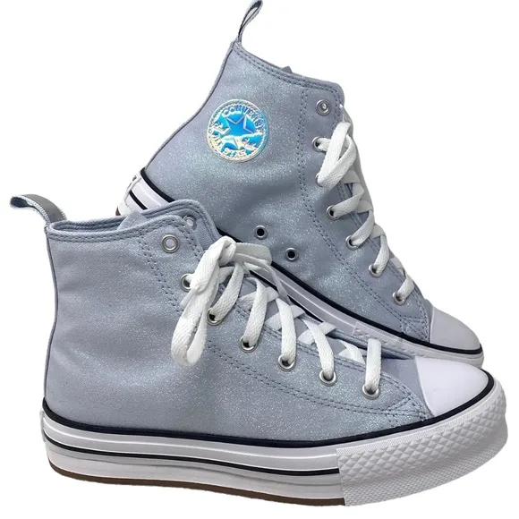 Converse Ctas Eva Lift Platform Women Kids Canvas Gray High Shoes Skate A03617C
