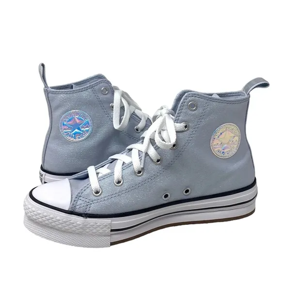 Converse Ctas Eva Lift Platform Women Kids Canvas Gray High Shoes Skate A03617C