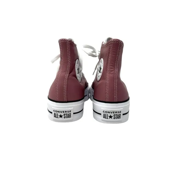 Converse Ctas Lift Platform Leather Pink High Top Women Size Shoes Skate A07858C