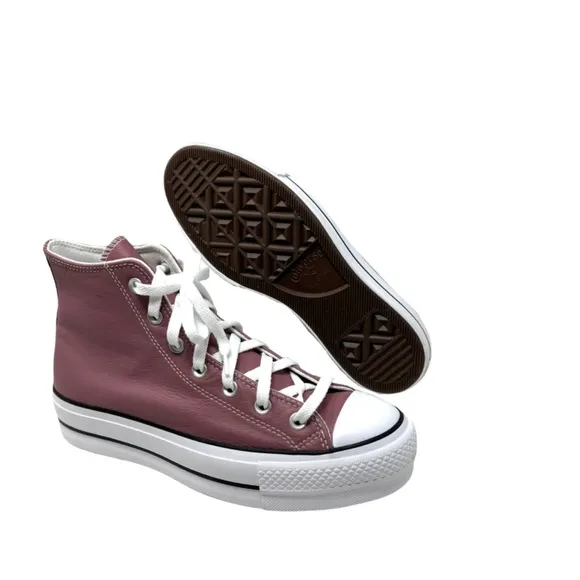 Converse Ctas Lift Platform Leather Pink High Top Women Size Shoes Skate A07858C