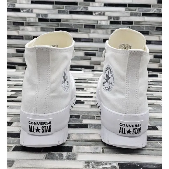 Converse CTAS Lugged 2.0 White Women's Hi-Top Platform Shoes Size 9.5