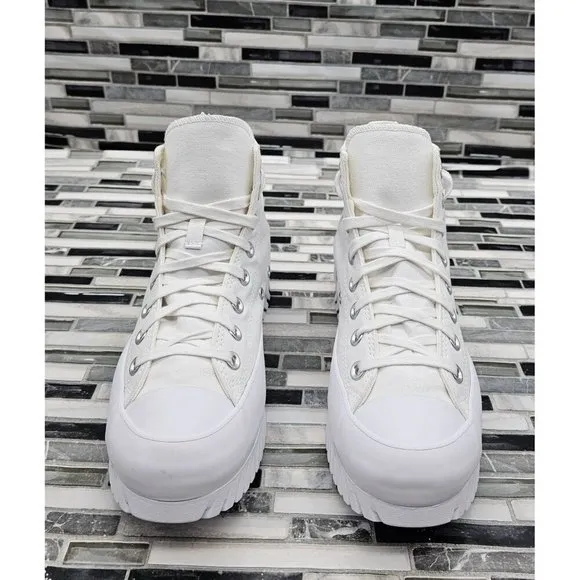 Converse CTAS Lugged 2.0 White Women's Hi-Top Platform Shoes Size 9.5