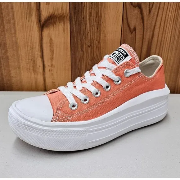 Converse CTAS Move OX Bright Madder Women's Low Platform Shoes Size 6