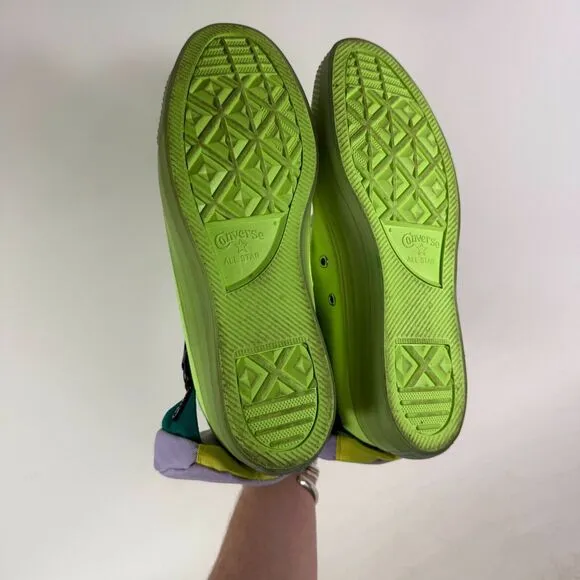 Converse CTAS Sneaker Men's 9.5 Green Lace Up High Top Athletic Shoes 169030C