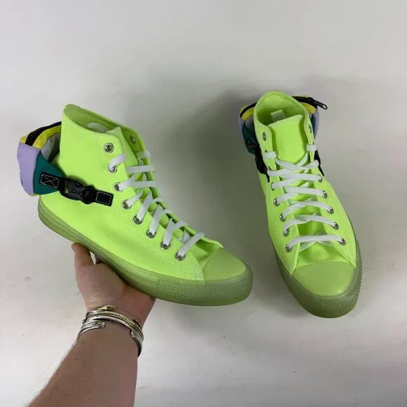 Converse CTAS Sneaker Men's 9.5 Green Lace Up High Top Athletic Shoes 169030C