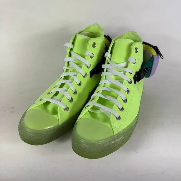 Converse CTAS Sneaker Men's 9.5 Green Lace Up High Top Athletic Shoes 169030C