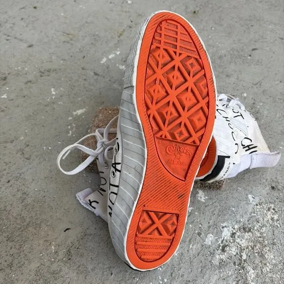 Converse High-Top Sneakers with Graphic Text UNT1TL3D