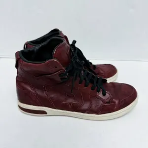 Converse - John Varvatos Weapon Dark Red Leather High Top Shoes