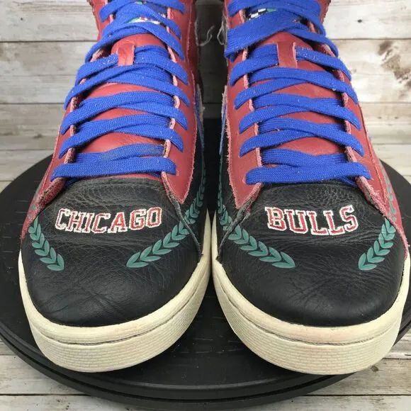 Converse Men's Size 10.5 Chinatown Market x Pro Leather High Bulls Shoes