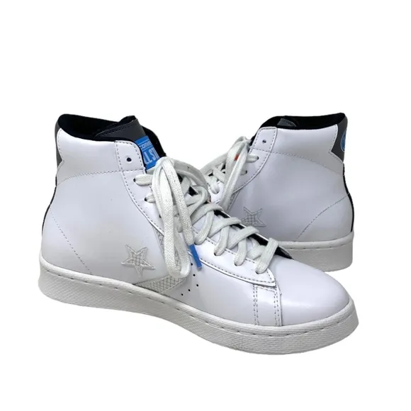 Converse Pro Leather High Skate Shoes Kids Women's White Multi Sneakers 272446C