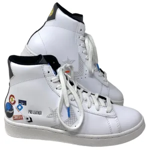 Converse Pro Leather High Skate Shoes Kids Women's White Multi Sneakers 272446C
