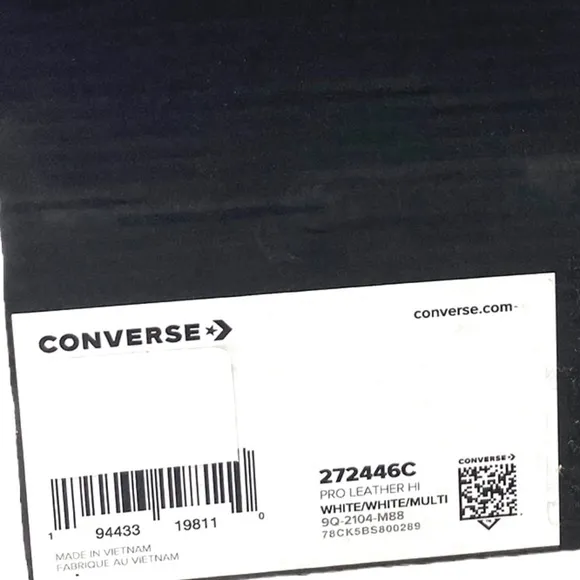 Converse Pro Leather High Skate Shoes Kids Women's White Multi Sneakers 272446C