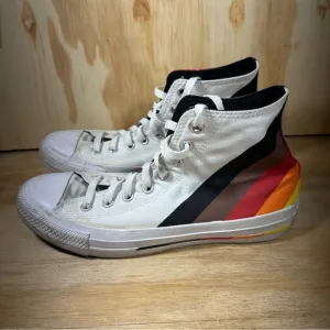 Converse Rainbow Pride Diversity High-Top Sneakers Women’s Size 8.5