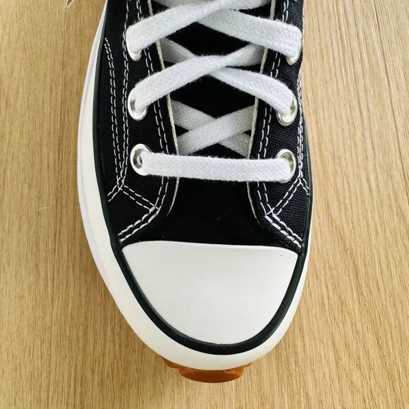 🤩Converse Run Star Hike Hi Size 8.5 Womens Shoes Black Platform Sneakers 1BG001