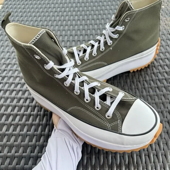 Converse Run Star Hike High Cargo Khaki Men's Shoes 171667C Size 11.5
