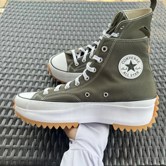 Converse Run Star Hike High Cargo Khaki Men's Shoes 171667C Size 11.5