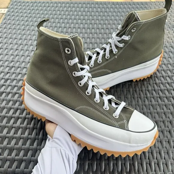 Converse Run Star Hike High Cargo Khaki Men's Shoes 171667C Size 11.5