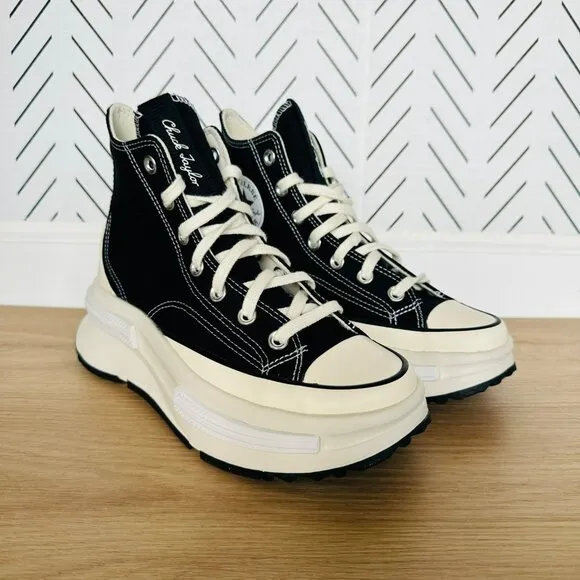 ⭐Converse Run Star Legacy CX Hi Sz 7.5 Women's Shoes Sneakers Black A00869C New