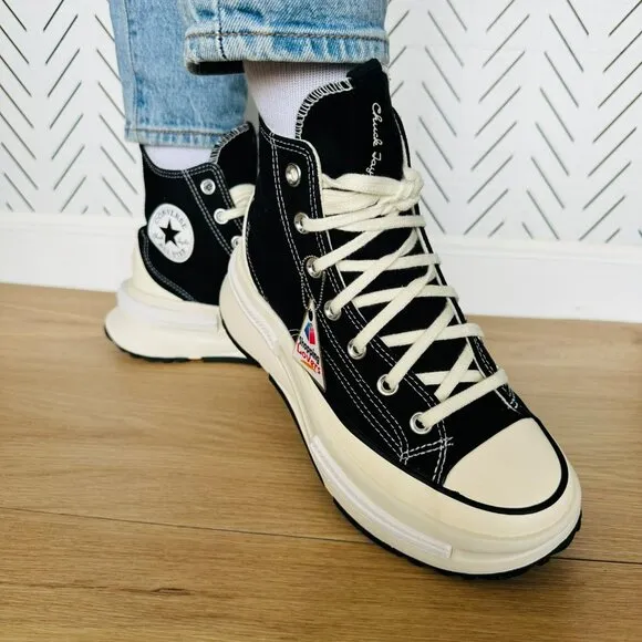 ⭐Converse Run Star Legacy CX Hi Sz 7.5 Women's Shoes Sneakers Black A00869C New