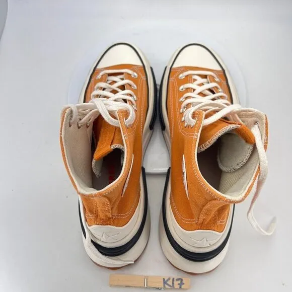 Converse Run Star Legacy CX Hi Top Men Size 10.5 Monarch Black Egret Gold Shoes