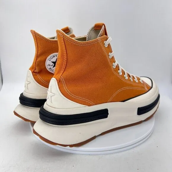 Converse Run Star Legacy CX Hi Top Men Size 10.5 Monarch Black Egret Gold Shoes