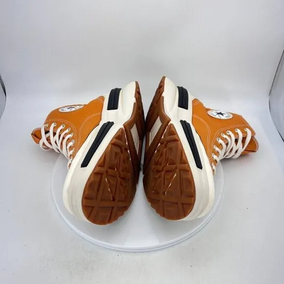Converse Run Star Legacy CX Hi Top Men Size 10.5 Monarch Black Egret Gold Shoes