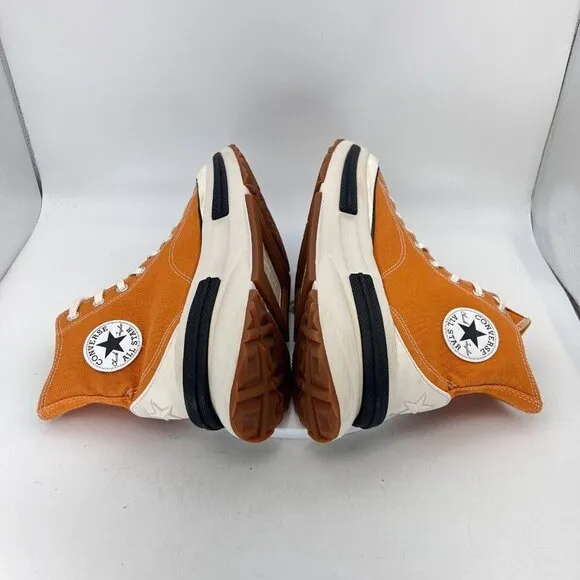 Converse Run Star Legacy CX Hi Top Men Size 10.5 Monarch Black Egret Gold Shoes